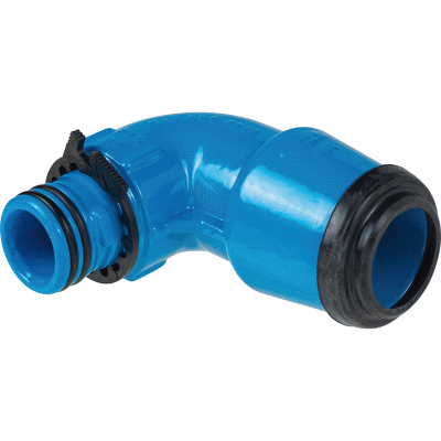 Steckfitting 90° Guss, mit ZAK®-Anschluss