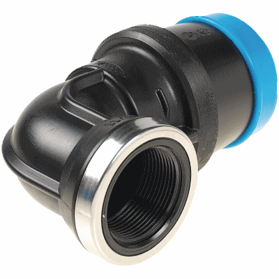 Steckfitting 90° POM, mit Innengewinde