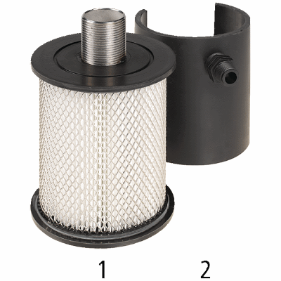 Filter cartridge for aeration and ventilation valves