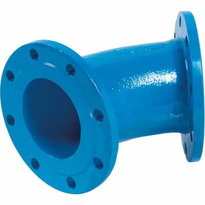 Flange curved section 45°, PN 16