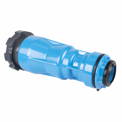 Transition fitting from DCI pipe / PE pipe