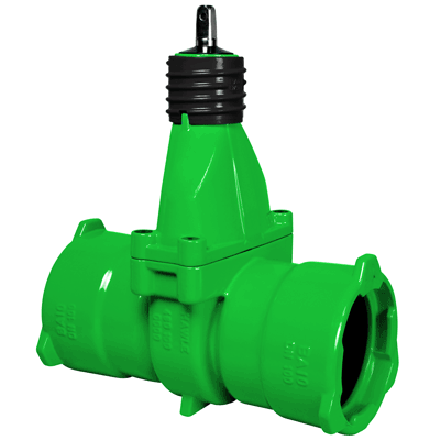 Sewage water knife gate valve with sockets - BAIO® system
