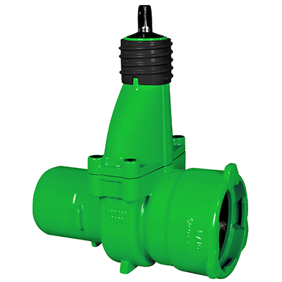 Sewage water knife gate valve spigot/socket - BAIO® system