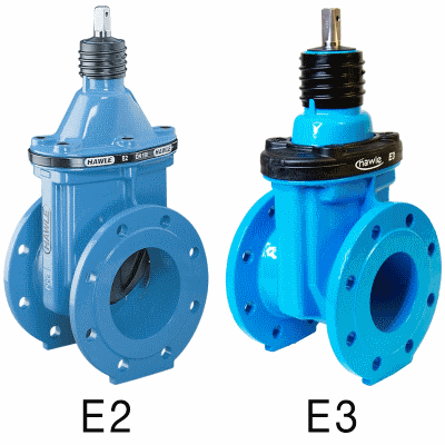 Flanged gate valve "E2", Face-to-face dimension Group 14 acc. to DIN EN 558-1