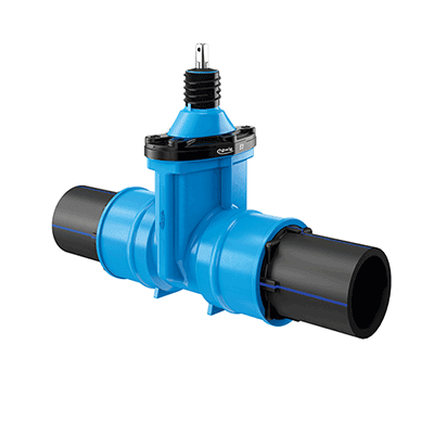 Gate valve "E2" and "E3" with PE fusion ends