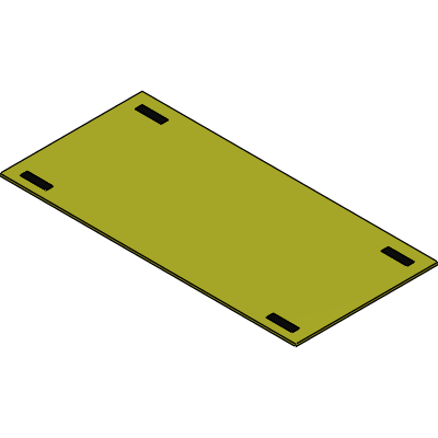 Customised stair bearings for concrete stairs up to 10 t, 4-point