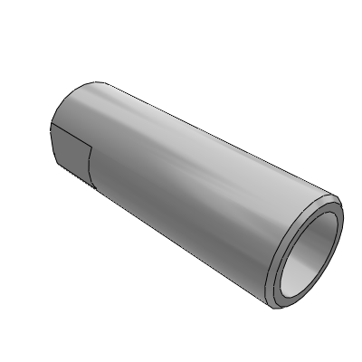 Guide shaft - internal thread at both ends with wrench type - pipe type