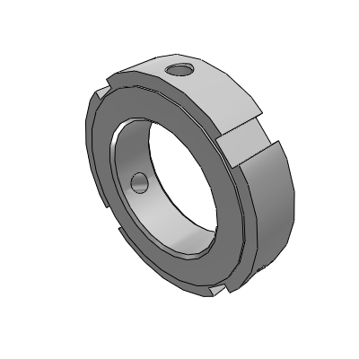 Anti loosening nut - radial locking type
