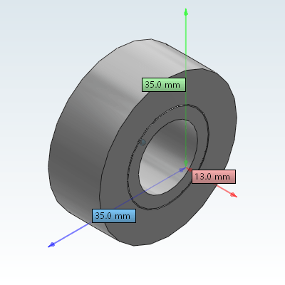 Double row angular contact ball bearing - with rubber seal ring - circular arc type - contact angle 30°