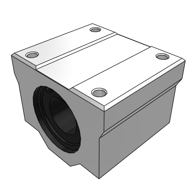Linear bearing fixed seat assembly - single liner type