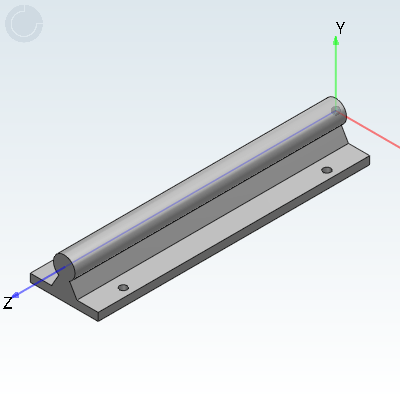 Linear bearing support shaft fixing seat assembly - flange type