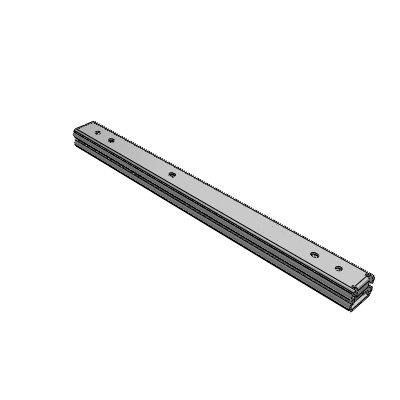 Linear slide rail, 27 series, stainless steel / three section pull-out type