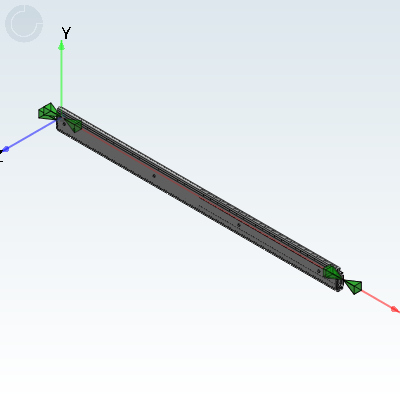 Industrial slide rail - 51 series - three-section type - heavy-duty