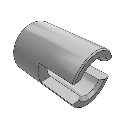 Threaded sleeve - standard type - slotted type