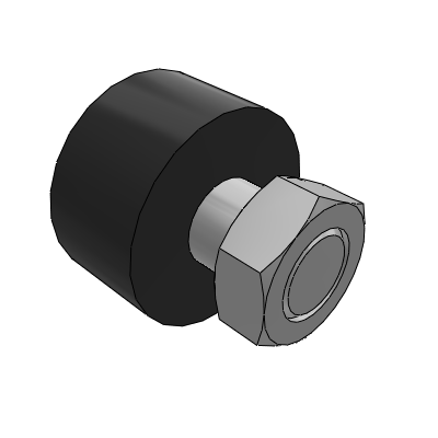 Stop bolt with stopper - shoulder type - threaded hexagonal hole type/head hexagonal hole type