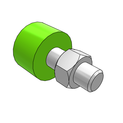 Cylindrical head stopper stop screw - flat head cylindrical large stopper · tail flat end type
