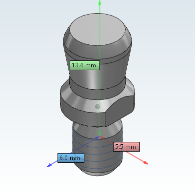 Clamping pin - conical type