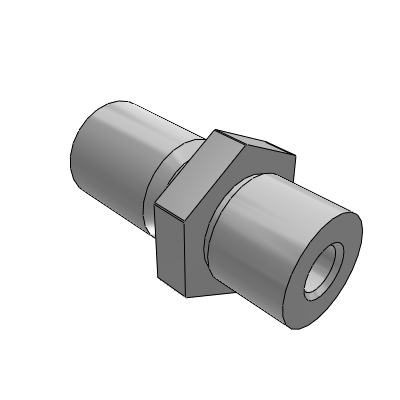 Cantilever pin external thread installation hexagonal with internal thread