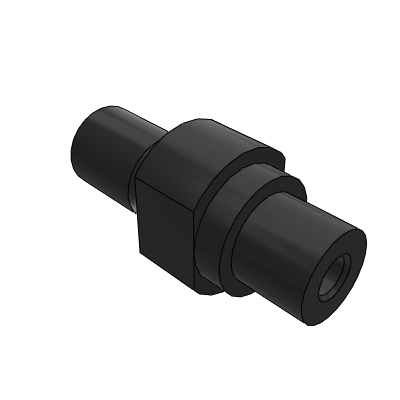 Cantilever pin external thread installation internal thread step type