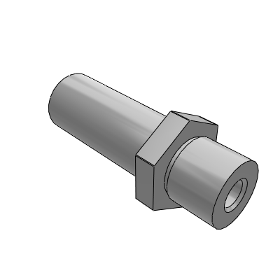 Cantilever pin embedded in external thread installation internal thread hexagon type