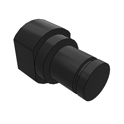 Cantilever pin bolt installation with snap ring groove step type