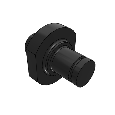 Cantilever pin heavy-duty retaining ring groove type