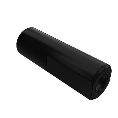 Internal thread type at one end of circular strut