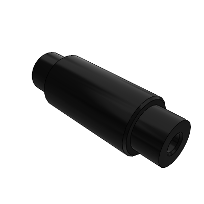 Circular pillar embedded type, internal thread at both ends, step part fixed type