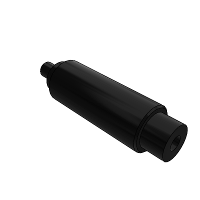 Circular pillar embedded type, internal thread at both ends, step part fixed type