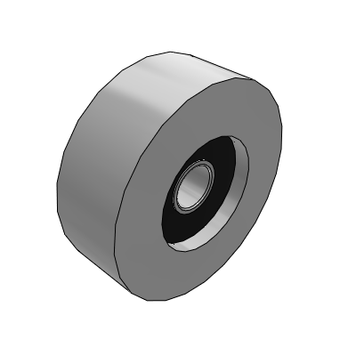 Guide wheel cylindrical