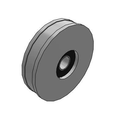 Guide wheel flange type