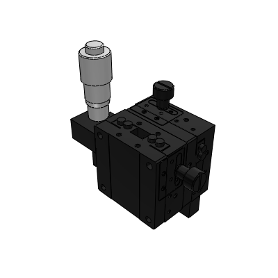 XY-axis cross roller sliding table differential head driving aluminum alloy