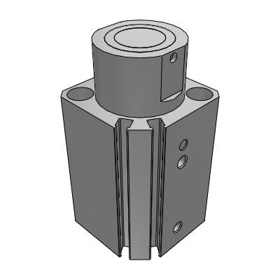 Block cylinder - square block type