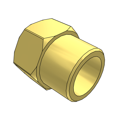 Economical all-copper couples-internal and external threaded sleeve type - Bent type