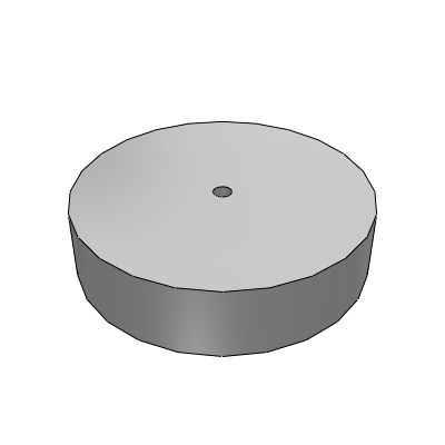Polyurethane shock absorber material - sink hole type - freely specified type