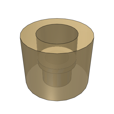 Polyurethane shock absorber material - Collar hot adhesive type