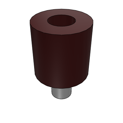 Polyurethane shock absorber material - screw hot adhesive type