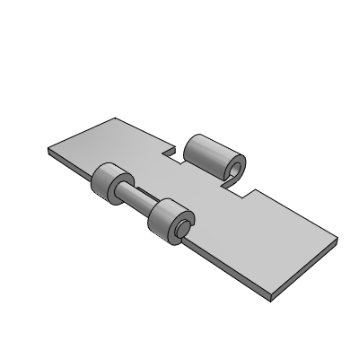 Steel flat top chain, 881 series, chain, side curve type