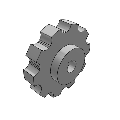 Plastic flat top chain, 882 series, sprocket, side curve type