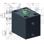 HBZ 500 Hydraulic block cylinder