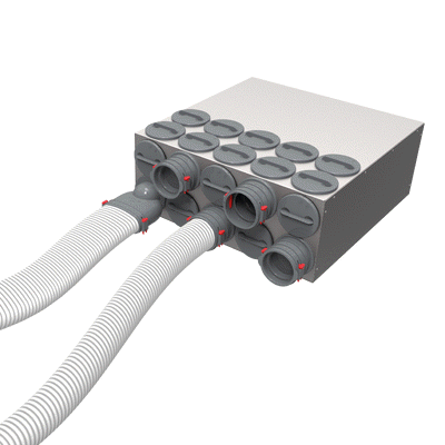 Wohnungslüftung DIN 1946-6 Verteilsystem