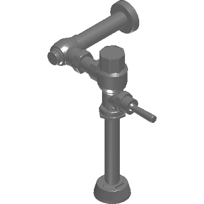 Helvex Oscilating Handle Flushvalve For 1.25" Diameter Top Spud Industrial Valves