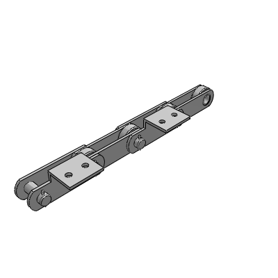 straight-sidebar type roller chain attachment A2