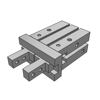 DGPR series pneumatic finger(parallel type with guide rail)