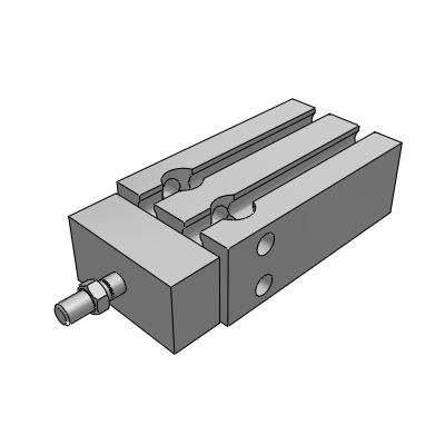 DPMM free mounting type cylinder : the rod does not return to transformation double acting