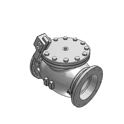 Henry Pratt swing_check_ valve _80001-flxfl-12in-open Industrial Valves