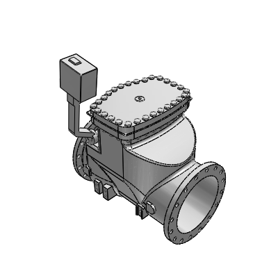 Henry Pratt swing_check_ valve _80007-flxfl-18in-open Industrial Valves