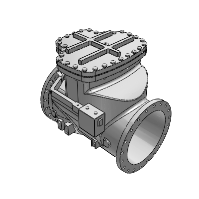 Henry Pratt swing_check_ valve _80011-flxfl-24in-close Industrial Valves