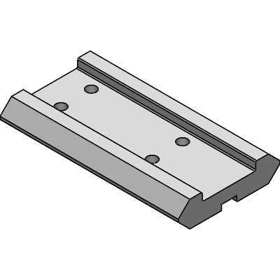 Guía en V de doble canto
