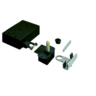 Glass door lock, master / slave, 125 Khz